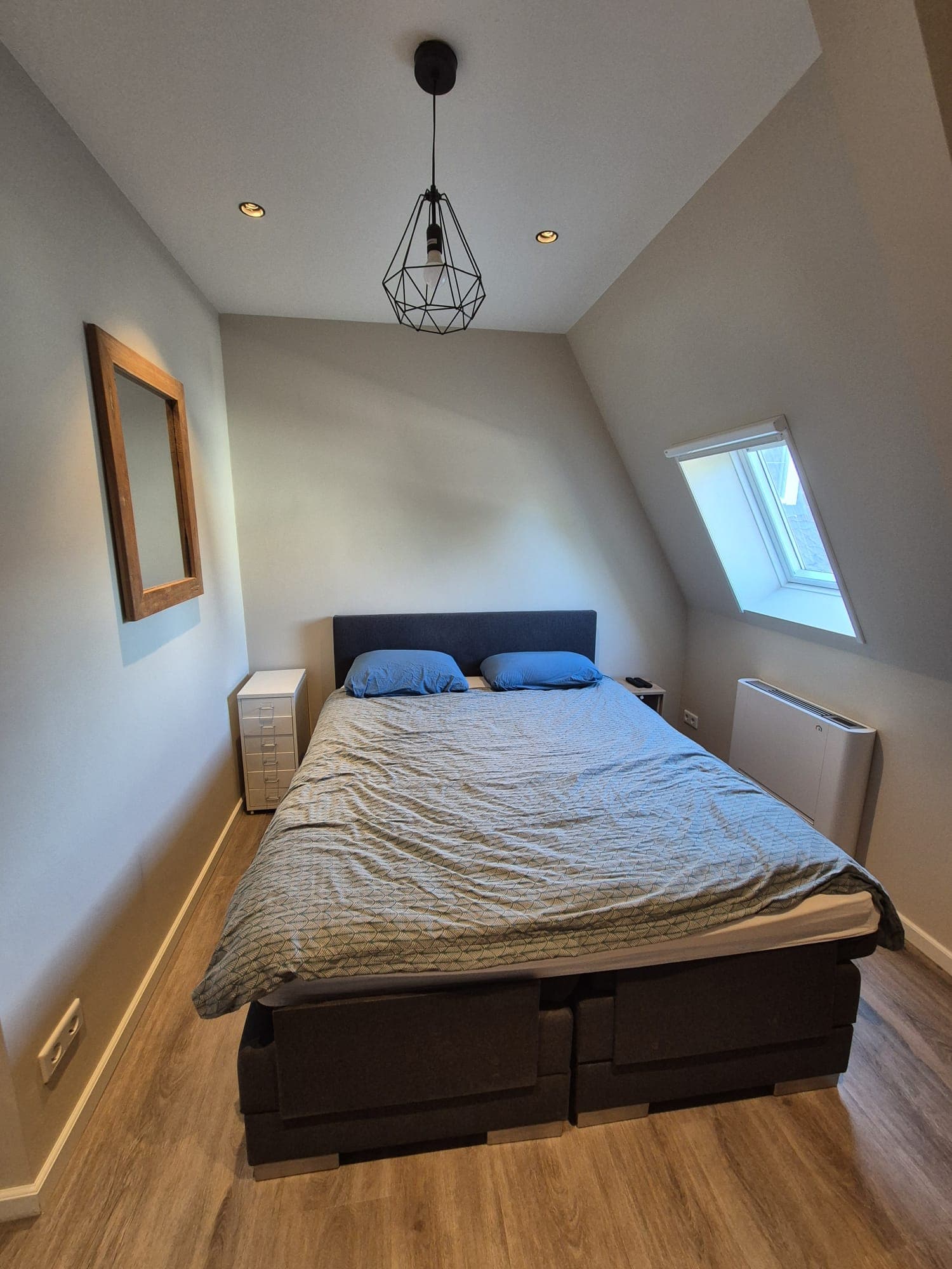 Slaapkamer met tweepersoonsbed